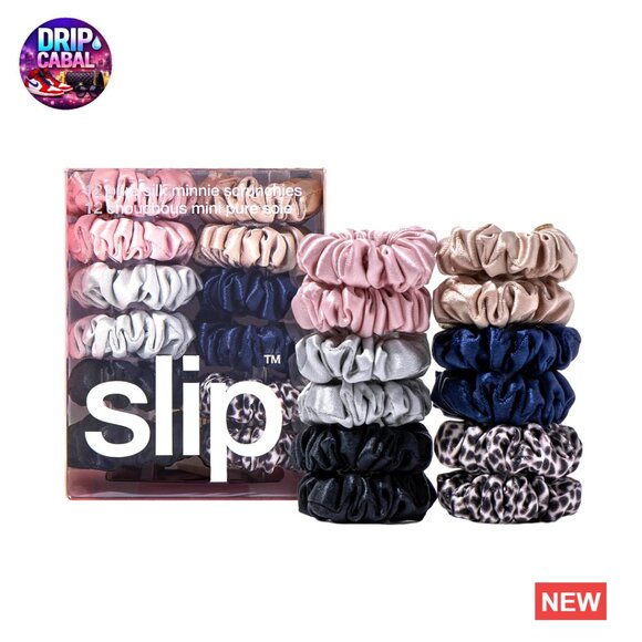 Pure Silk Scrunchies Set Classic Elegant Gentle Hair Accessories main image 5